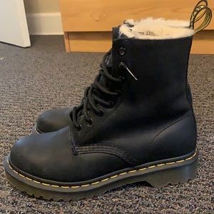 Doc marten fur boots